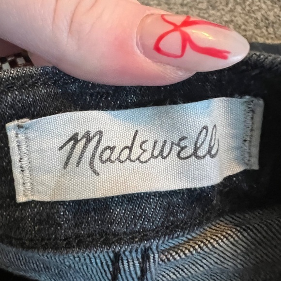 Madewell the perfect jean black denim straight leg jeans size 25 - Picture 4 of 6